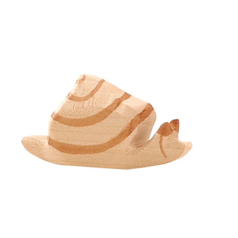 Ostheimer Wooden Snail - wood, natural Wooden Figures for open-ended play - Title: Default Title