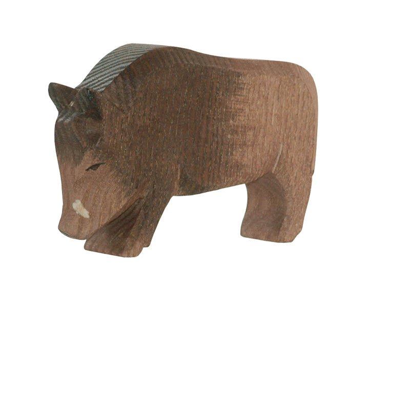 Ostheimer Wild Boar - wood, natural Wooden Figures for open-ended play - Title: Default Title