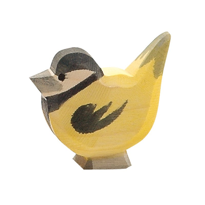 Ostheimer Wooden Goldfinch - wood, natural Wooden Figures for open-ended play - Title: Default Title