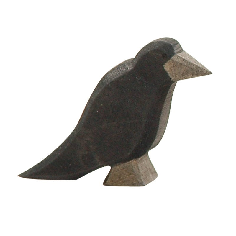 Ostheimer Wooden Figure - Raven - wood, natural Wooden Figures for open-ended play - Title: Default Title