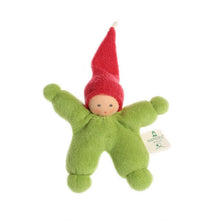 Nanchen Organic Cotton Waldorf Doll "Wichtel" Rattle - cotton, wool Dolls for open-ended play - Title: Default Title