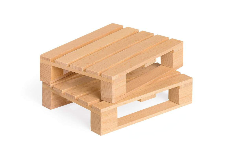 Fagus Fagus Wooden Euro Pallets (Two) - Made in Germany - blueottertoys-FA20.84