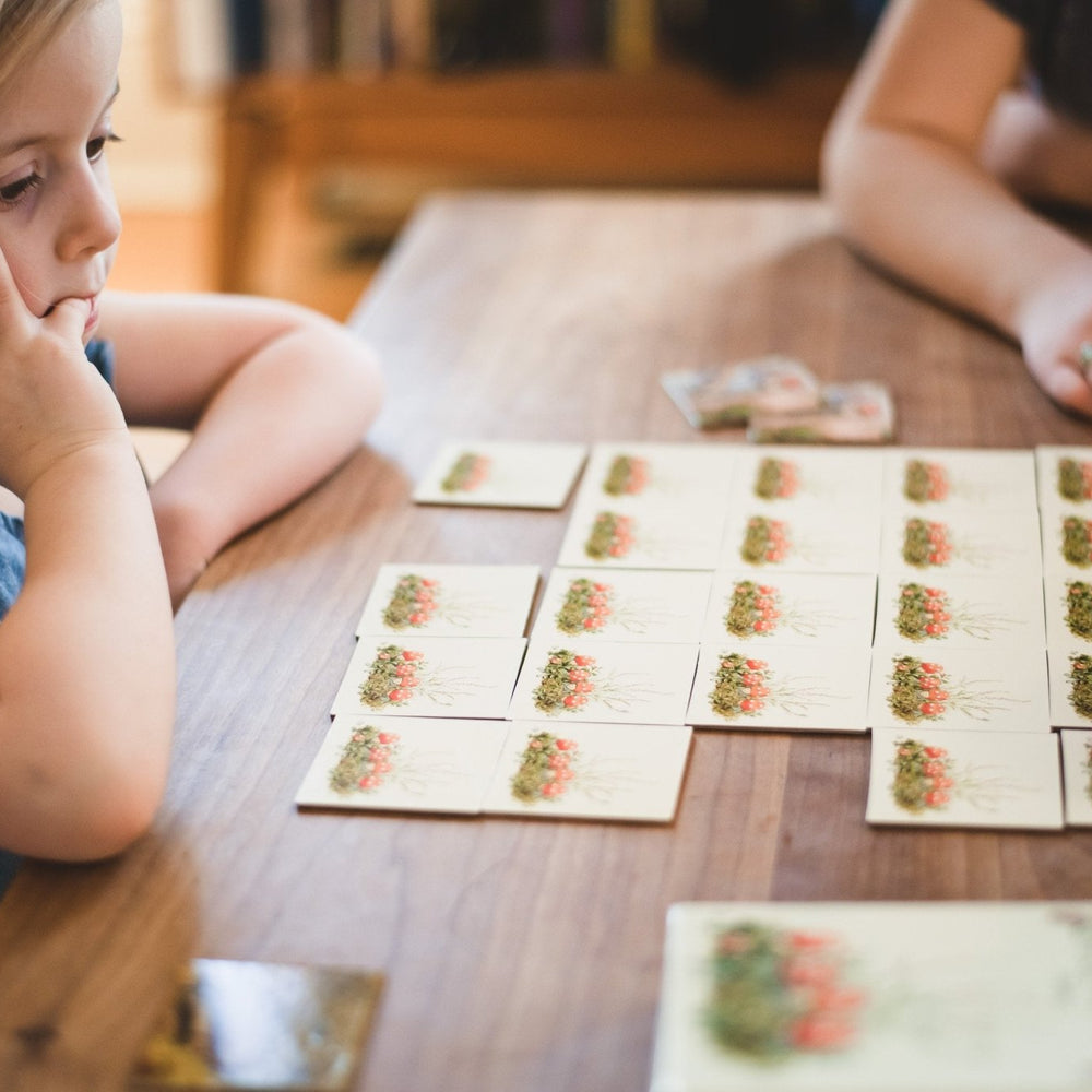 
                  
                    Elsa Beskow Elsa Beskow "Tomtebobarnen" or Children of the Forest Memory Game (32 cards - 16 Sets) for 2-6 Players - blueottertoys-HM31703
                  
                