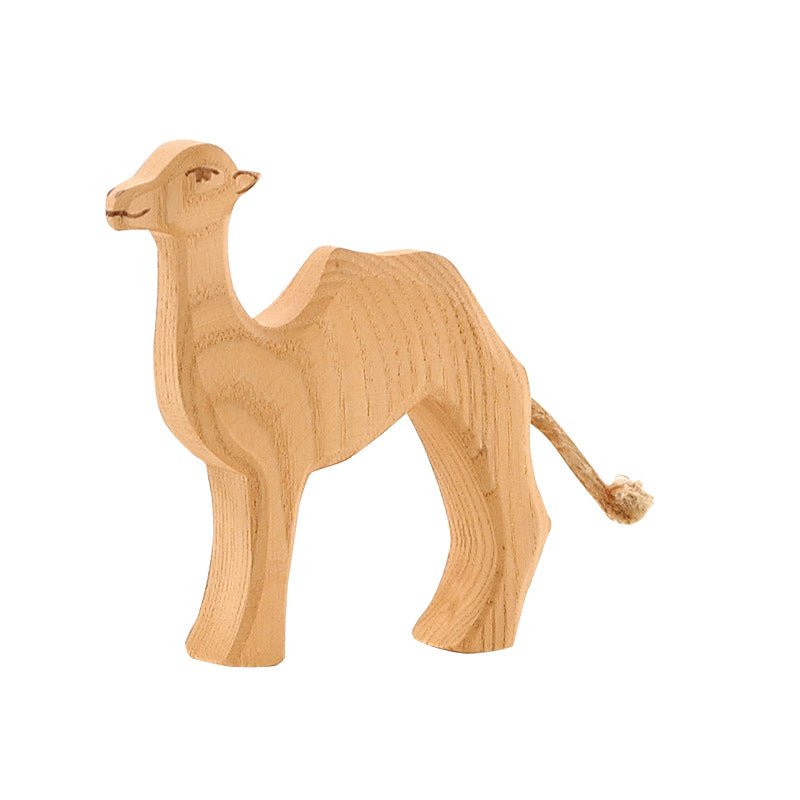 Ostheimer Wooden Camel, Small - wood, natural Wooden Figures for open-ended play - Title: Default Title