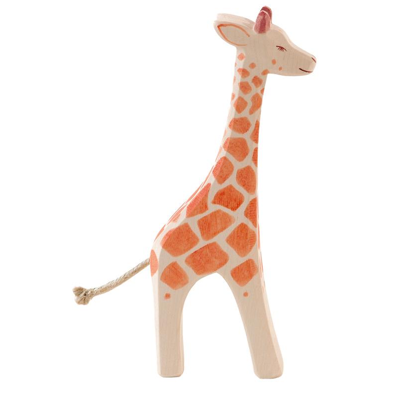 Ostheimer Giraffe Standing (Large) - wood, natural Wooden Figures for open-ended play - Title: Default Title