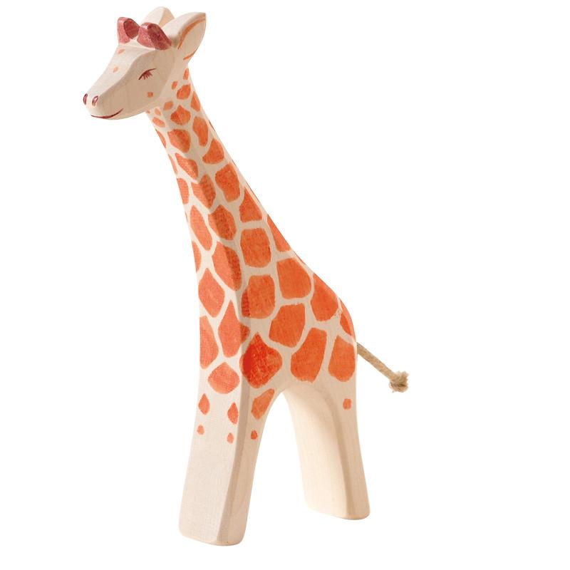 Ostheimer Giraffe Running (Large) - wood, natural Wooden Figures for open-ended play - Title: Default Title
