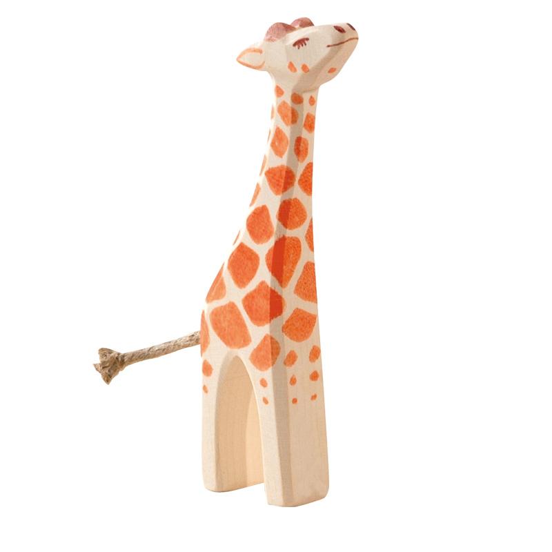 Ostheimer Giraffe Small - Head High - wood, natural Wooden Figures for open-ended play - Title: Default Title