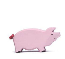 Holztiger Wooden Pig - wood Wooden Figures for open-ended play - Title: Default Title