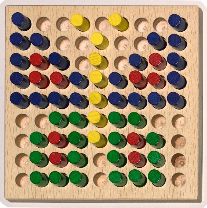 Haba Haba Colorful Peg Board Set - blueottertoys-HB2230