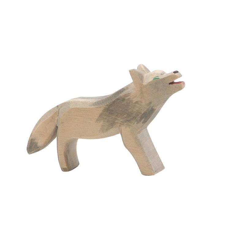 Ostheimer Wolf - wood, natural Wooden Figures for open-ended play - Title: Default Title