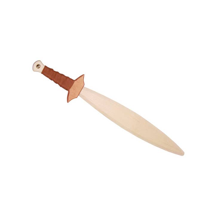 Wooden Sword of the Halflings - wood, leather Wooden Toys for open-ended play - Title: Default Title