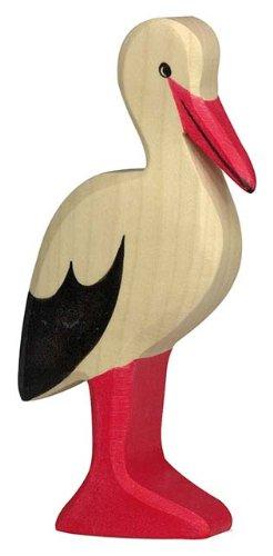 Holztiger Stork Toy Figure - wood Wooden Figures for open-ended play - Title: Default Title