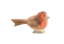 Ostheimer Wooden Red Robin Redbreast - wood, natural Wooden Figures for open-ended play - Title: Default Title