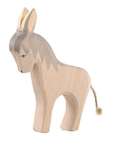 Ostheimer Wooden Donkey Standing - wood, natural Wooden Figures for open-ended play - Title: Default Title