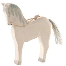 Ostheimer Wooden Horse,  White - wood, natural Wooden Figures for open-ended play - Title: Default Title