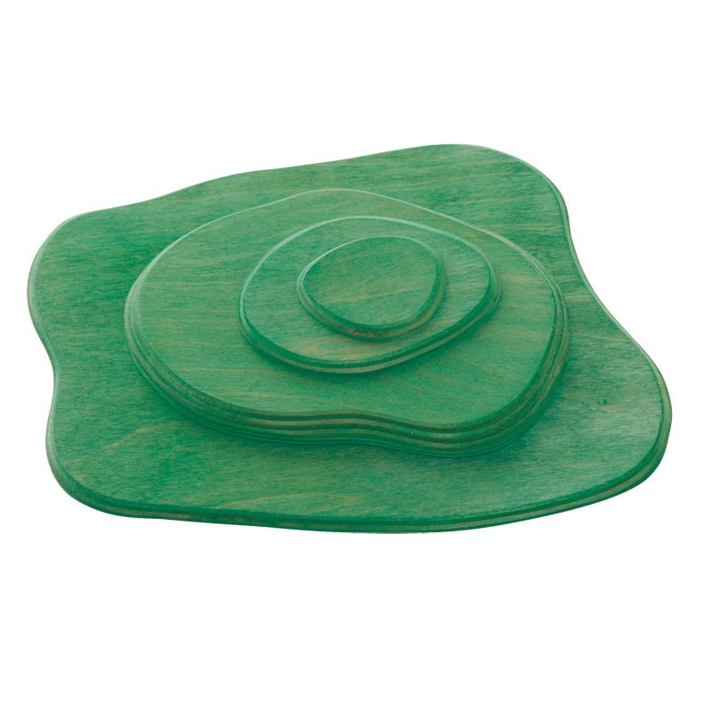 Ostheimer Wooden Figure - Meadow Plate (4 pcs) - wood, natural Wooden Figures for open-ended play - Title: Default Title