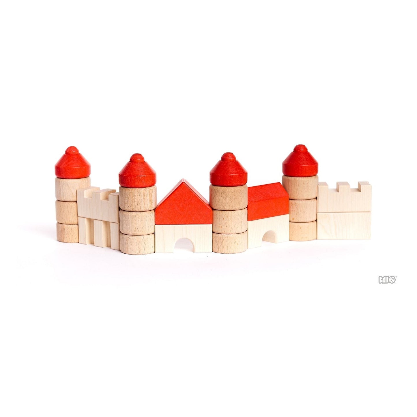 Castle Stacking Blocks by Bajo - wood for open-ended play - Title: Default Title