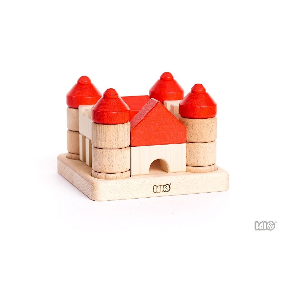 Castle Stacking Blocks by Bajo - challenge and fun natural toys - 2