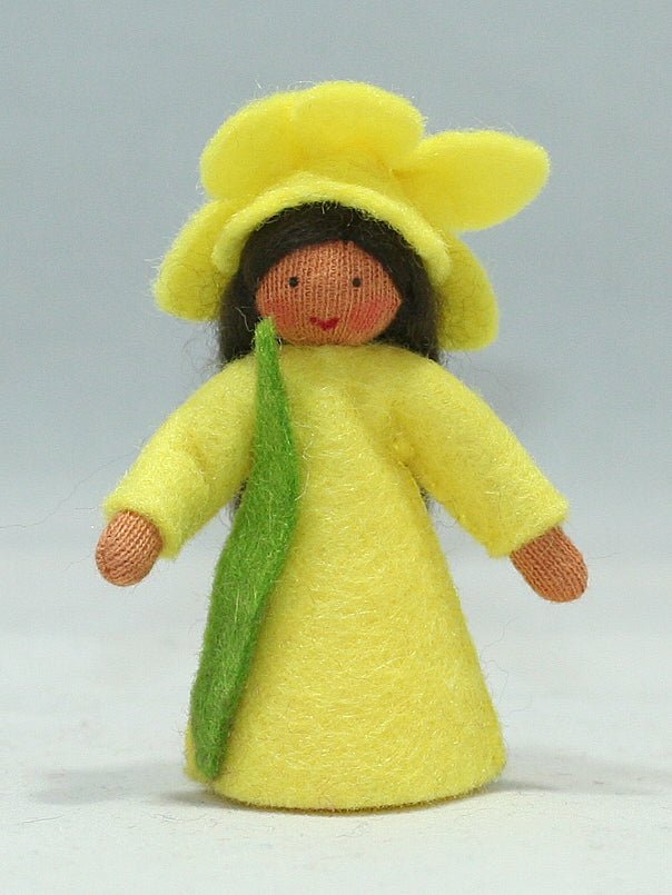 Daffodil Fairy Doll Holding Flower by Ambrosium
