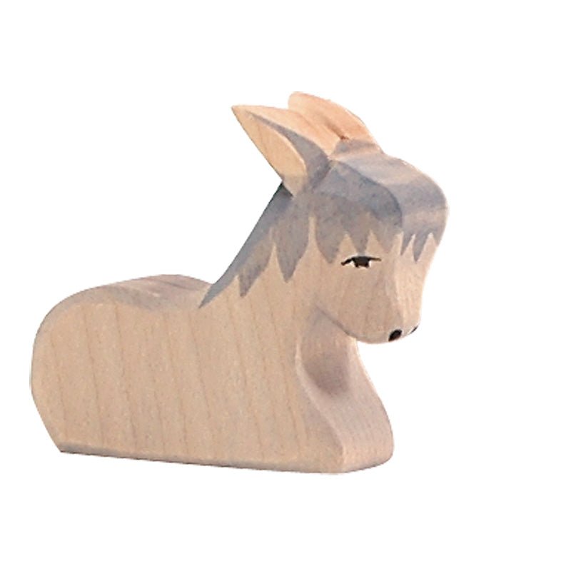 Ostheimer Wooden Figure - Donkey - wood, natural Wooden Figures for open-ended play - Title: Default Title