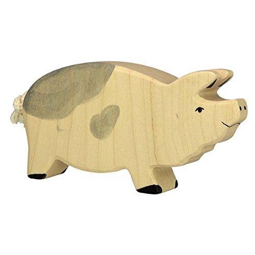 Holztiger Boar, Dappled - wood Wooden Figures for open-ended play - Title: Default Title