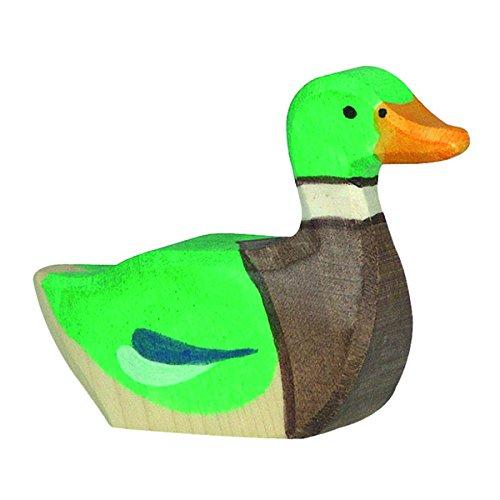 Holztiger Drake Swimming Toy Figure - wood Wooden Figures for open-ended play - Title: Default Title