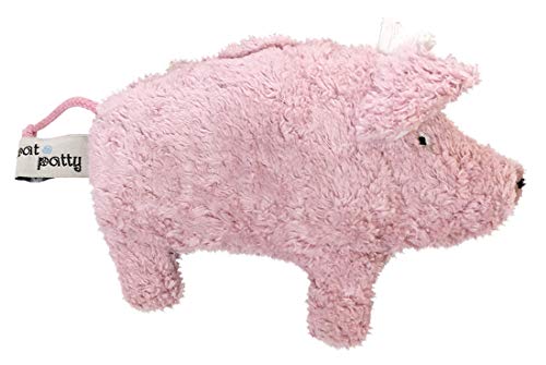 Pat & Patty Organic Cotton Pig Rattle - cotton, wool Stuffed Animals for open-ended play - Title: Default Title