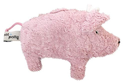 Pat & Patty Organic Cotton Pig Rattle - cotton, wool Stuffed Animals for open-ended play - Title: Default Title