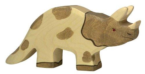 Holztiger Triceratops Toy Figure - wood Wooden Figures for open-ended play - Title: Default Title