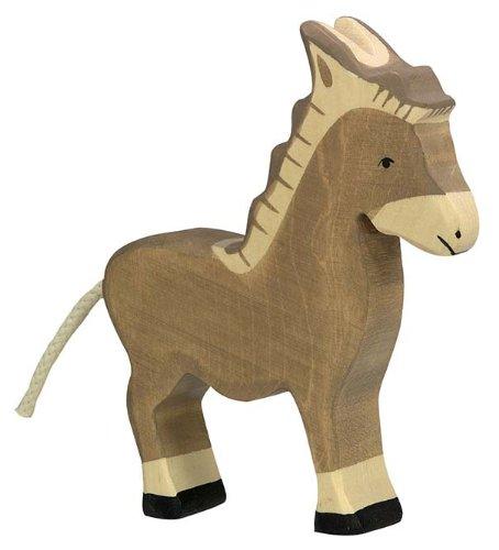 Holztiger Donkey Toy Figure - wood Wooden Figures for open-ended play - Title: Default Title