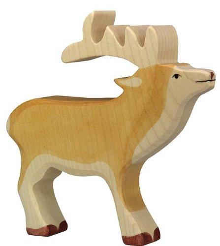 Holztiger Deer Toy Figure - wood Wooden Figures for open-ended play - Title: Default Title