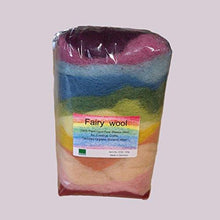 Bioland Organic Plant Dyed Fairy Wool, 12 Rainbow Colors - wool, natural, felt Felting for open-ended play - Size: 50 Grams