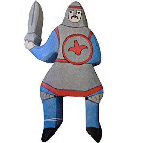 Holztiger Blue Knight Toy Figure - wood Wooden Figures for open-ended play - Title: Default Title