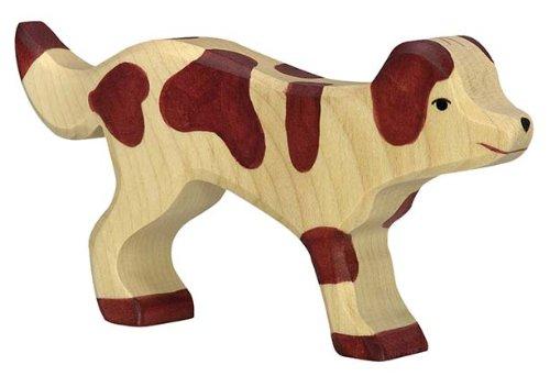 Holztiger Farm Dog Toy Figure - wood Wooden Figures for open-ended play - Title: Default Title