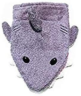 Wash Mitt Shark Puppet, Small - cotton Bath Toys for open-ended play - Title: Default Title