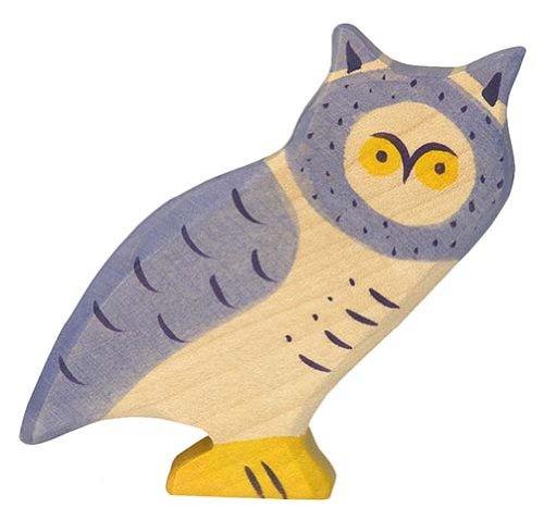 Holztiger Owl Toy Figure - wood Wooden Figures for open-ended play - Title: Default Title