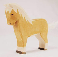 Ostheimer Haflinger Horse - wood, natural Wooden Figures for open-ended play - Title: Default Title