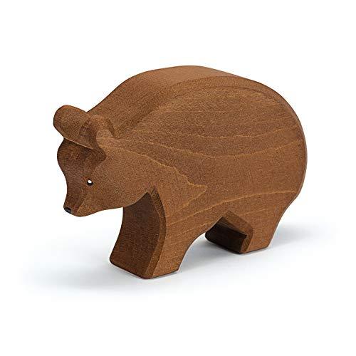 Ostheimer Wooden Brown Bear - wood, natural Wooden Figures for open-ended play - Title: Default Title