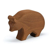 Ostheimer Wooden Brown Bear - wood, natural Wooden Figures for open-ended play - Title: Default Title