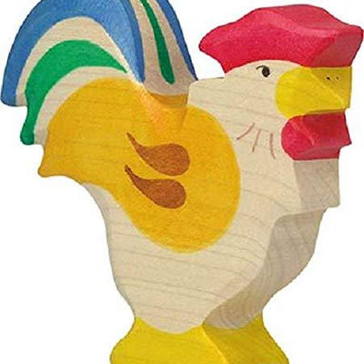 Holztiger Wooden Rooster - wood Wooden Figures for open-ended play - Title: Default Title