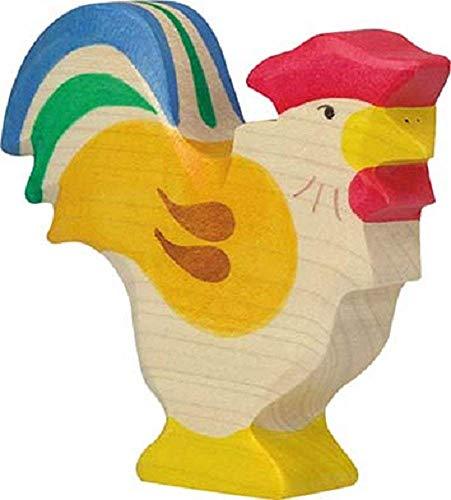 Holztiger Holztiger Wooden Rooster - blueottertoys-HT80014