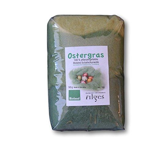 Filges Bioland Organic Plant-Dyed Wool Easter Grass, 50 g - blueottertoys-FG0761