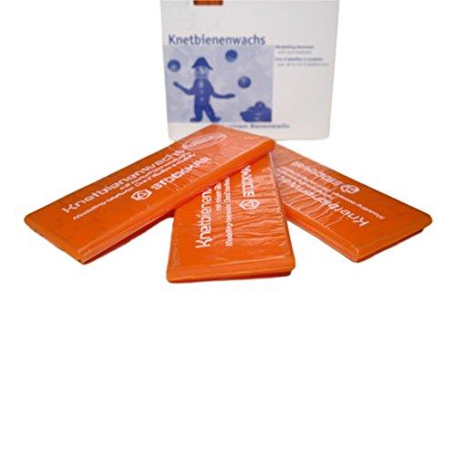Stockmar Modeling Beeswax - 3 Pieces Orange - beeswax Art and Crafts for open-ended play - Title: Default Title