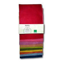 Filges - Bioland Organic Plant-Dyed Felt Sheets, Rainbow Colors, 10 sheets - wool, natural, felt Felting for open-ended pl...
