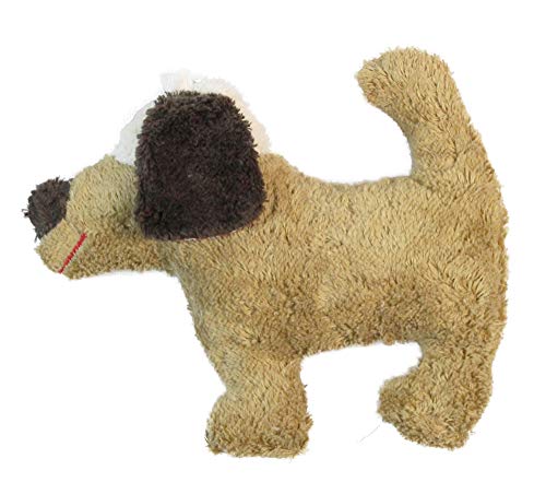 Pat & Patty Organic Cotton Dog Rattle - cotton, wool Stuffed Animals for open-ended play - Title: Default Title