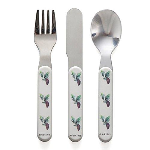 Elsa Beskow Elsa Beskow Children of the Forest 'Tomtebobarnen' Children's Cutlery Set (3pc) - blueottertoys-RS3509