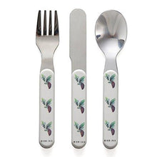 Elsa Beskow Elsa Beskow Children of the Forest 'Tomtebobarnen' Children's Cutlery Set (3pc) - blueottertoys-RS3509