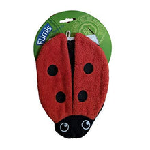 Organic Cotton Washcloth Puppet Ladybug - cotton Bath Toys for open-ended play - Size: Adult Size