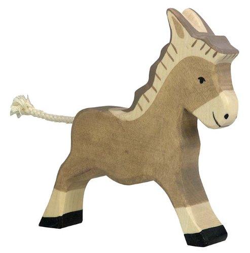 Holztiger Holztiger Donkey Running Toy Figure - blueottertoys-HT80047