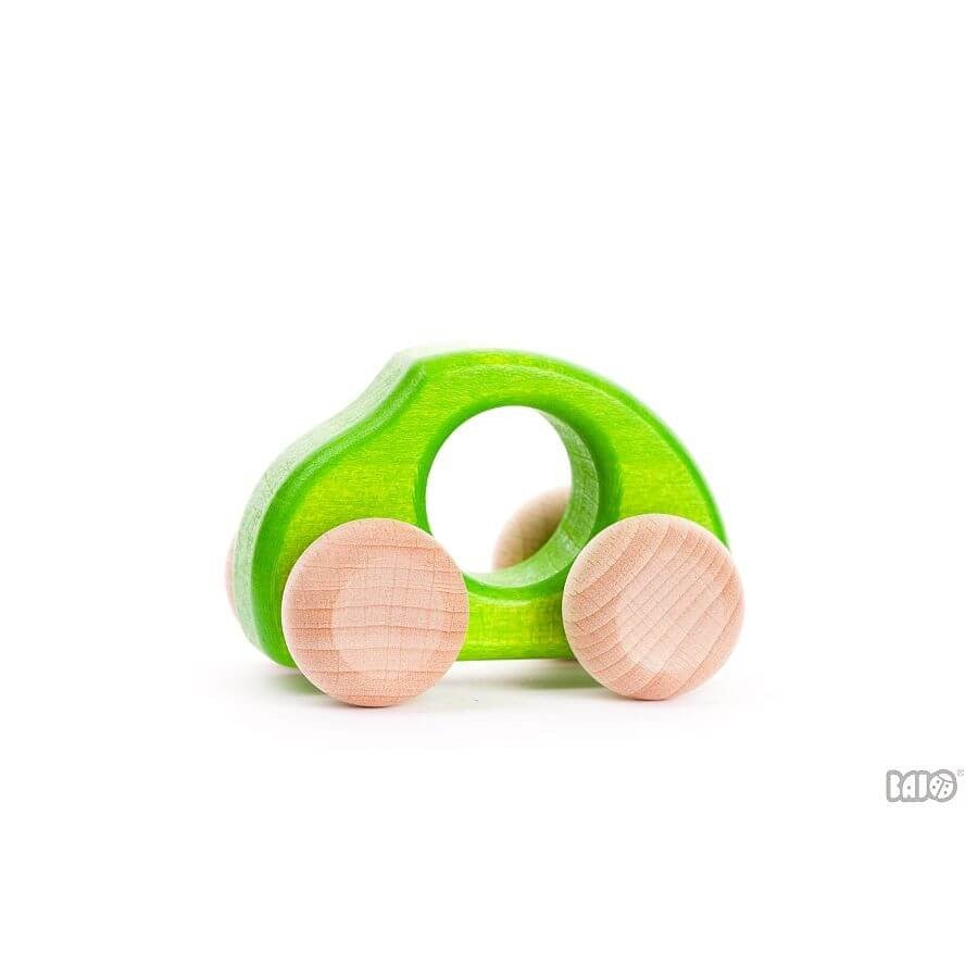 Colorful Wooden Beetle Car by Bajo - wood, natural Vehicles for open-ended play - Color: Red